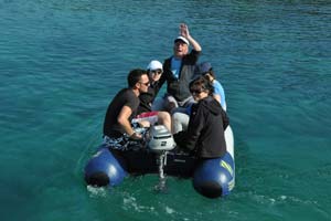 Dinghy and outboard to explore