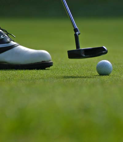 Playing golf in Croatia